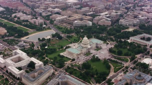 Washington 2017 Luftaufnahme Des Kapitols Gedreht Mit Cineflex Und Red — Stockvideo