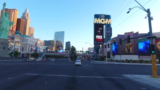 Las Vegas Nevada Usa Aprile 2016 Guidare Lungo Las Vegas — Video Stock