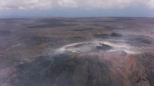 Big Island Hawaii Circa 2018 Vista Aérea Del Volcán Lauea — Vídeos de Stock