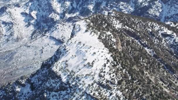Luchtfoto Van Ruig Terrein Rock Mountains Colorado — Stockvideo