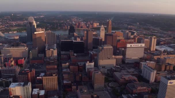 オハイオ州シンシナティの空中写真 — ストック動画