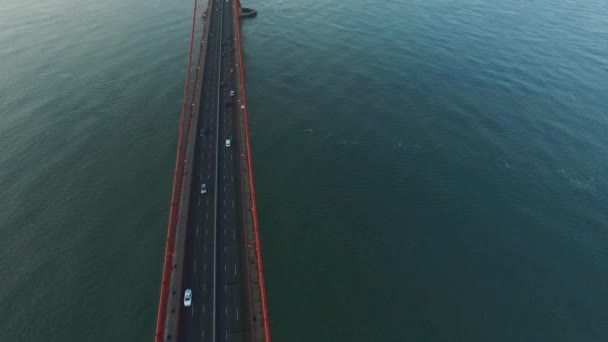 Pont Golden Gate San Fransisco Californie Prise Vue Aérienne — Video