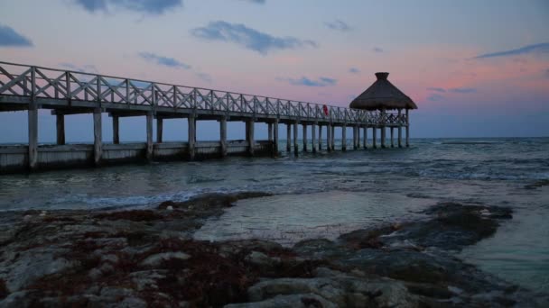 Ocean Pier Tropical Resort — Stock Video