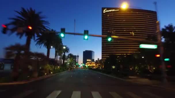 Las Vegas Nevada Usa Aprile 2016 Guidare Lungo Las Vegas — Video Stock