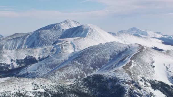 Вид Воздуха Вершины Скалистых Гор Колорадо — стоковое видео