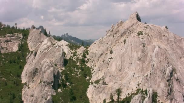 Kalifornien 2017 Luftaufnahme Des Castle Crags State Park Nordkalifornien Gedreht — Stockvideo