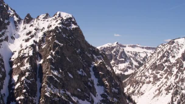 Národní Park Grand Teton Skalnaté Hory Wyoming Letecký Pohled Krásné — Stock video