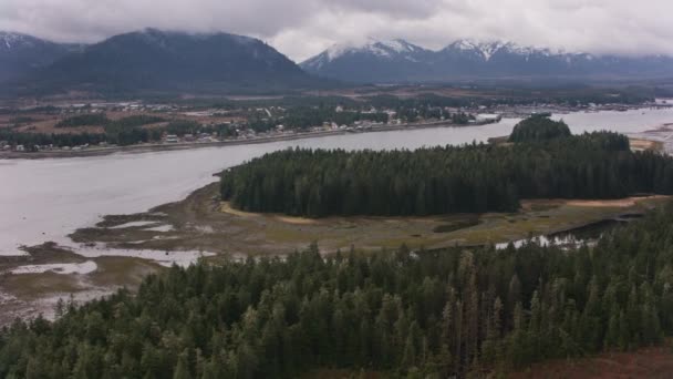 Petersburg Alaska Circa 2018 Survol Petersburg Alaska Prise Vue Depuis — Video