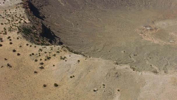 Vue Aérienne Cratère Météore Arizona — Video