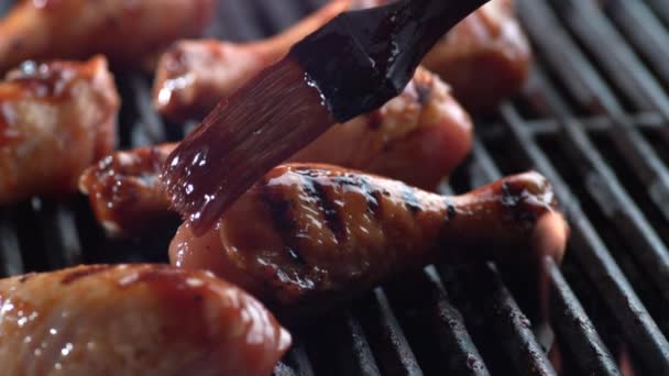 Barbeque Kurczaka Grillu Strzał Fantom Flex — Wideo stockowe