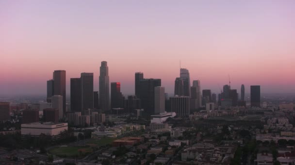 Filmagem Pôr Sol Los Angeles Califórnia Eua — Vídeo de Stock