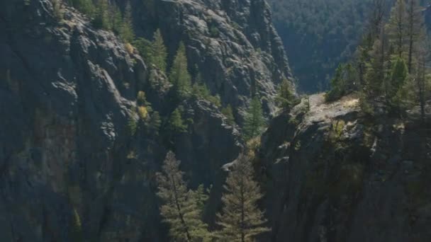 Vista Panoramica Una Splendida Natura Montana Usa Riprese Aeree Altopiano — Video Stock