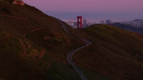 캘리포니아 샌프란시스코 2017 Aerial View Golden Gate Bridge — 비디오