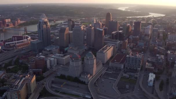 Letecký Pohled Cincinnati Ohio — Stock video