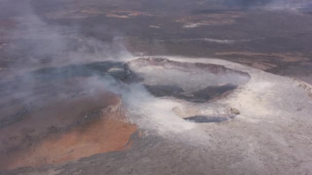 Big Island Hawaii Sekitar Tahun 2018 Pemandangan Udara Lauea Volcano — Stok Video