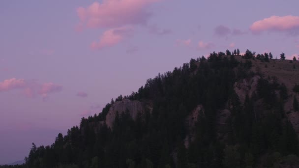 Vacker Solnedgång Vid Grand Teton National Park — Stockvideo