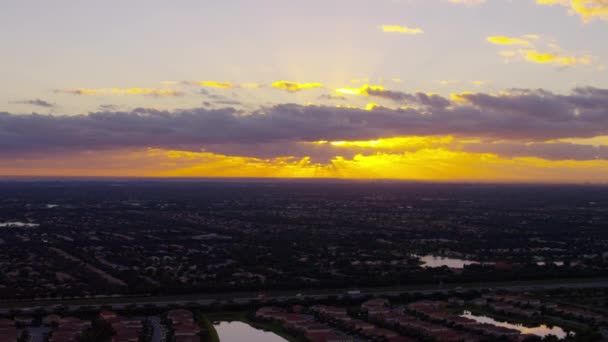 Wschód Słońca Nad Fort Lauderdale Floryda — Wideo stockowe