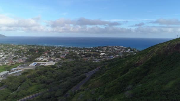 Voando Sobre Honolulu Havaí — Vídeo de Stock