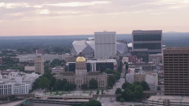 Atlanta Georgia Circa 2017 Plano Aéreo Diurno Del Centro Atlanta — Vídeo de stock