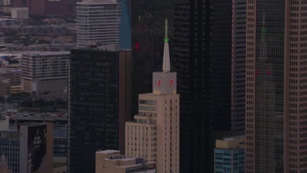 テキサス州ダラス 2017年頃 商業国立銀行ビルの空中ビュー — ストック動画