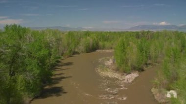 Yellowstone Ulusal Parkı doğanın hava görüntüleri, ABD