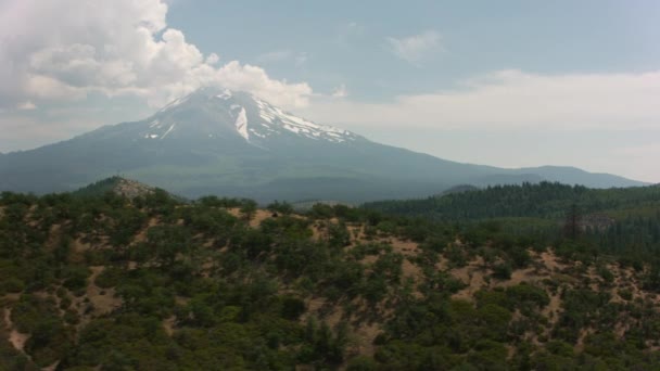 Kalifornien 2017 Flygfoto Det Shasta Skott Med Cineflex Och Red — Stockvideo