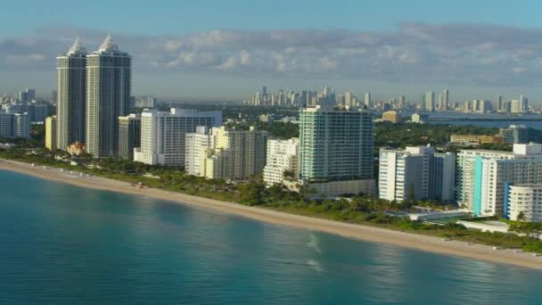 Miami Beach Florida Nın Hava Manzarası — Stok video
