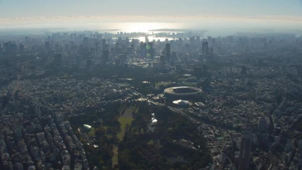 Tokio Japón Circa 2018 Vista Aérea Gran Altitud Tokio Disparo — Vídeos de Stock