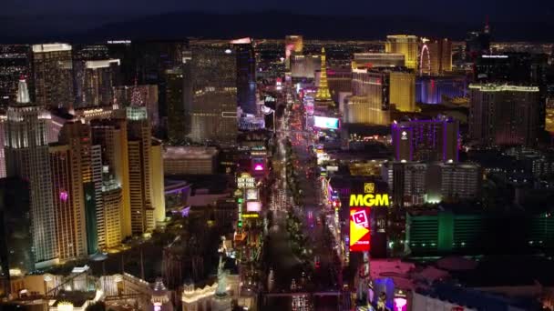 Las Vegas Nevada Por Volta 2017 Voando Diretamente Sobre Las — Vídeo de Stock