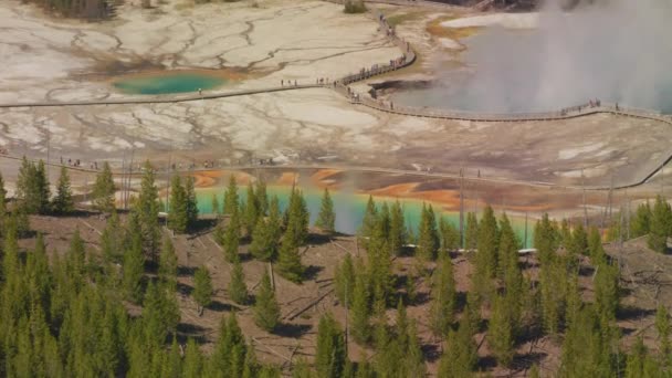 Parco Nazionale Yellowstone Wyoming Vista Aerea Del Parco Nazionale Yellowstone — Video Stock