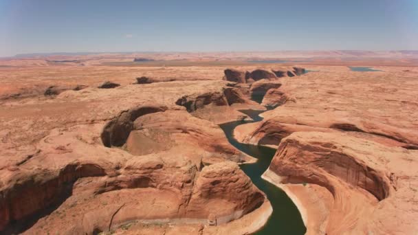 Lake Powell Utah Circa 2019 Luchtfoto Van Het Meer Van — Stockvideo