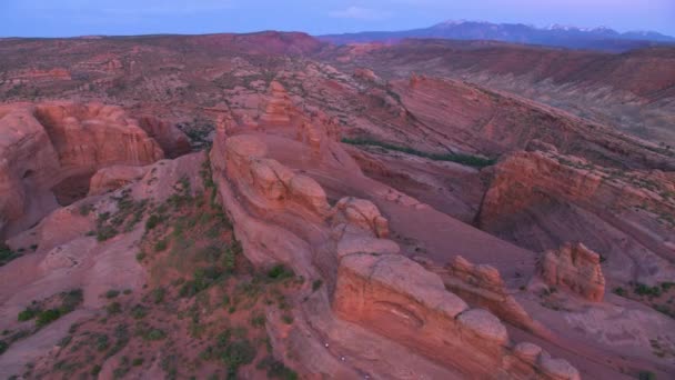 Arches National Park Utah Circa 2019 Veduta Aerea Del Parco — Video Stock