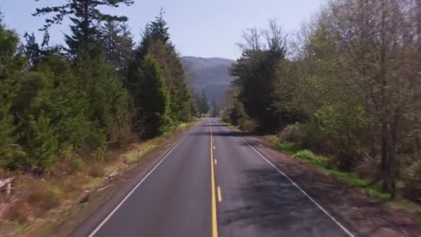 Idaho Alrededor 2020 Disparo Conducción Estabilizado Carretera Rural Atardecer — Vídeo de stock
