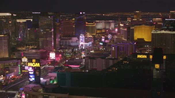 Top View Záběry Las Vegas Cityscape Usa — Stock video