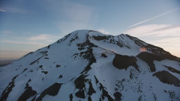 Cascade Mountains Oregon Circa 2019 Vue Aérienne Des Monts Sisters — Video