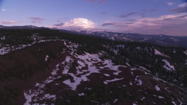 Puesta Sol Sobre Lago Tahoe — Vídeo de stock