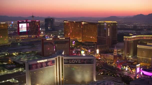 Las Vegas Nevada Aerial View Las Vegas Cityscape — Stock Video