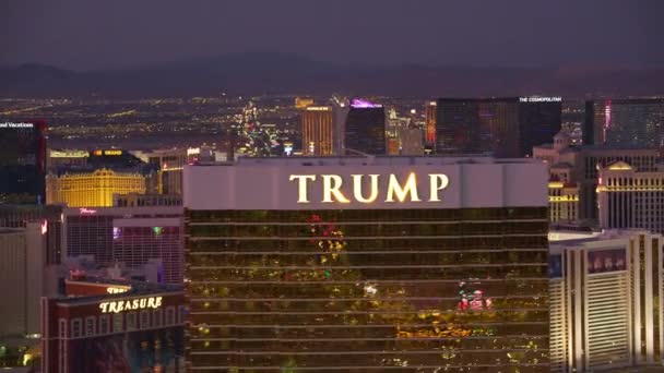 Las Vegas Nevada Luftaufnahme Des Stadtbildes Von Las Vegas — Stockvideo