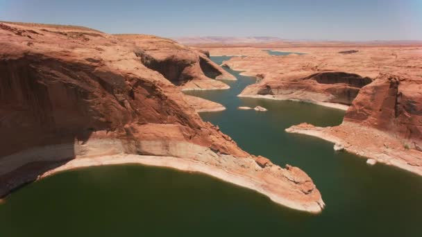 Lago Powell Utah Por Volta 2019 Vista Aérea Lago Powell — Vídeo de Stock