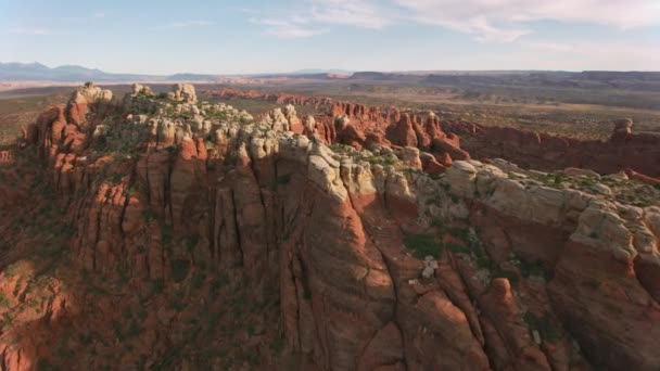 Park Narodowy Arches Utah Około 2019 Roku Widok Lotu Ptaka — Wideo stockowe
