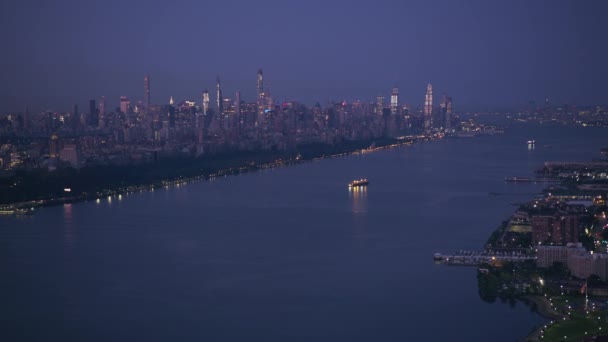 Nueva York Nueva York Circa 2019 Vista Aérea Ciudad Nueva — Vídeos de Stock
