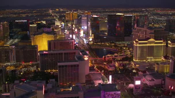 Las Vegas Nevada Vista Aérea Del Paisaje Urbano Las Vegas — Vídeos de Stock