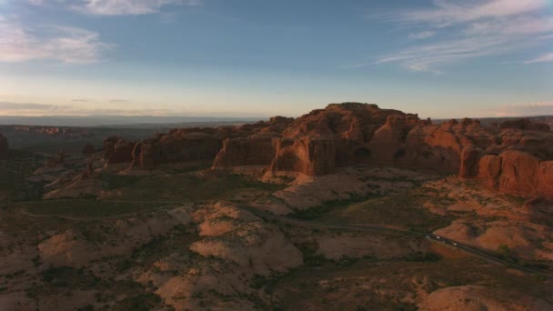 Arches National Park Utah 2019 Arches Nemzeti Park Légi Rálátása — Stock videók