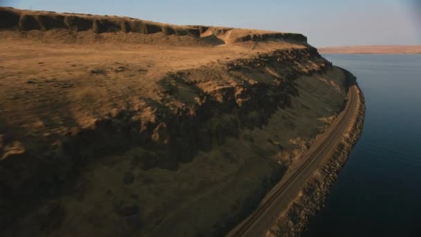 Орегон Сша Кадры Высоты Ущелья Реки Колумбия — стоковое видео