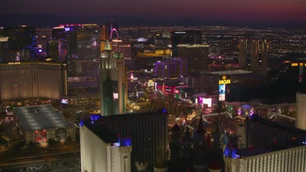 Top View Felvétel Las Vegas Városkép Usa — Stock videók