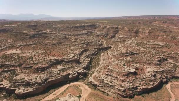 Canyonlands National Park Utah Circa 2019 Aerial View Canyonlands Shot — Stock Video