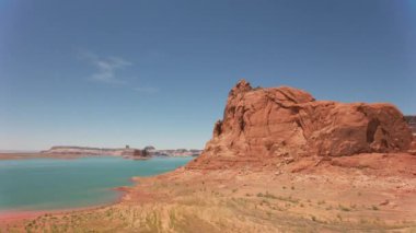 Powell Gölü, Utah 2019 dolaylarında. Powell Gölü 'nün havadan görünüşü.