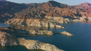 Mead Gölü ve Su İstasyonu 'nun yüksek açılı görüntüleri