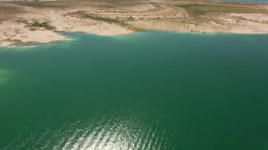 Powell Gölü, Utah 2019 dolaylarında. Powell Gölü 'nün havadan görünüşü.