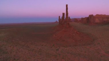 Utah-2019 Anıt Vadisi. Anıt Vadisi 'nin hava manzarası. 